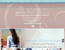 Tablet Screenshot of dccosmetics.com